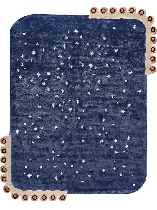 Starry Night carpet from the Postcards collection by Hands and Doodle And The Gang