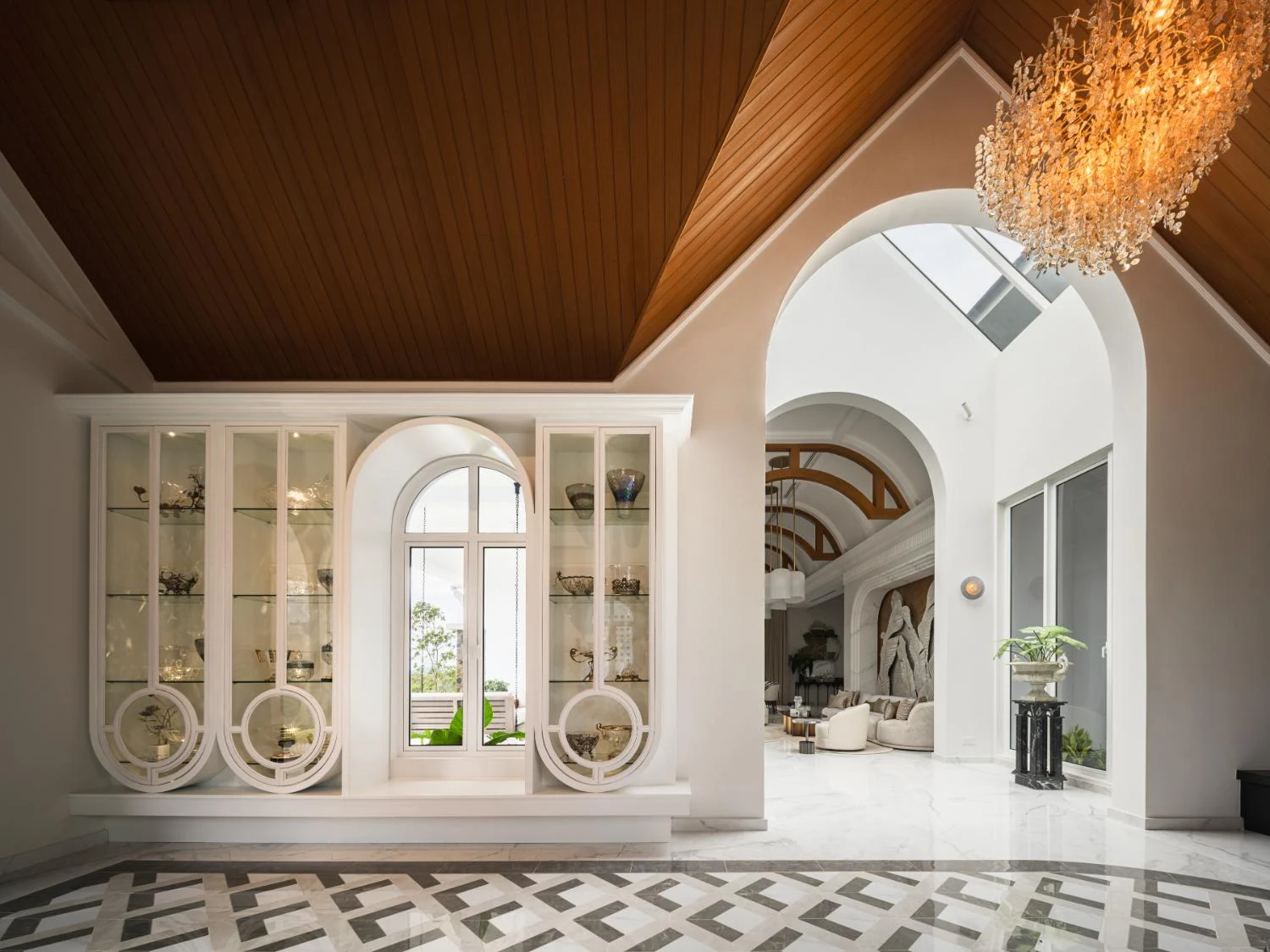 Entry foyer at House on the Peak by IDent3