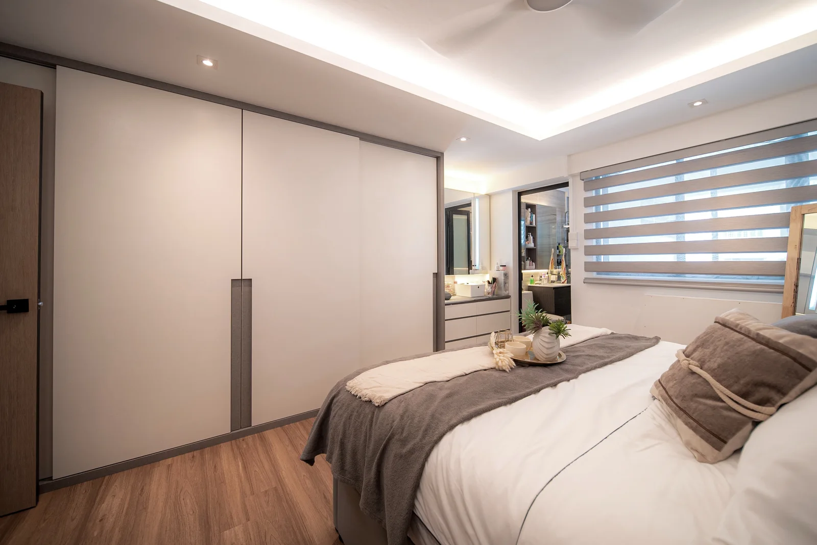 J Concept Designers &mdash; master bedroom wardrobe wall and dressing table nook