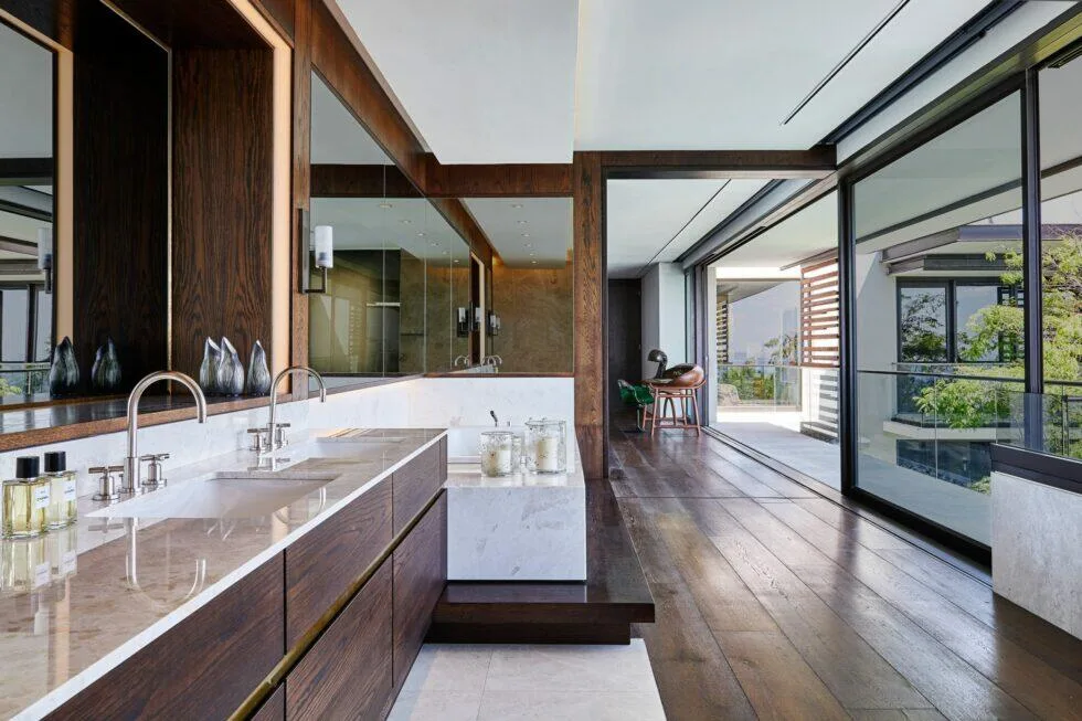 ARRCC Hillside View &mdash; contemporary wood bathroom