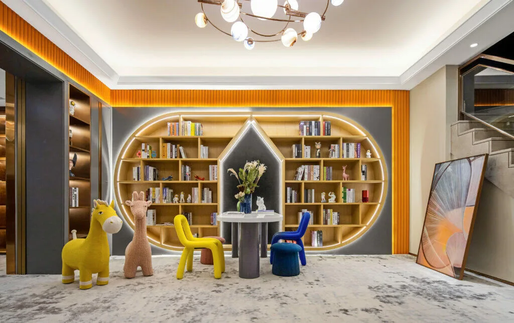 Todd Interior Design &mdash; children's room with celestial lighting
